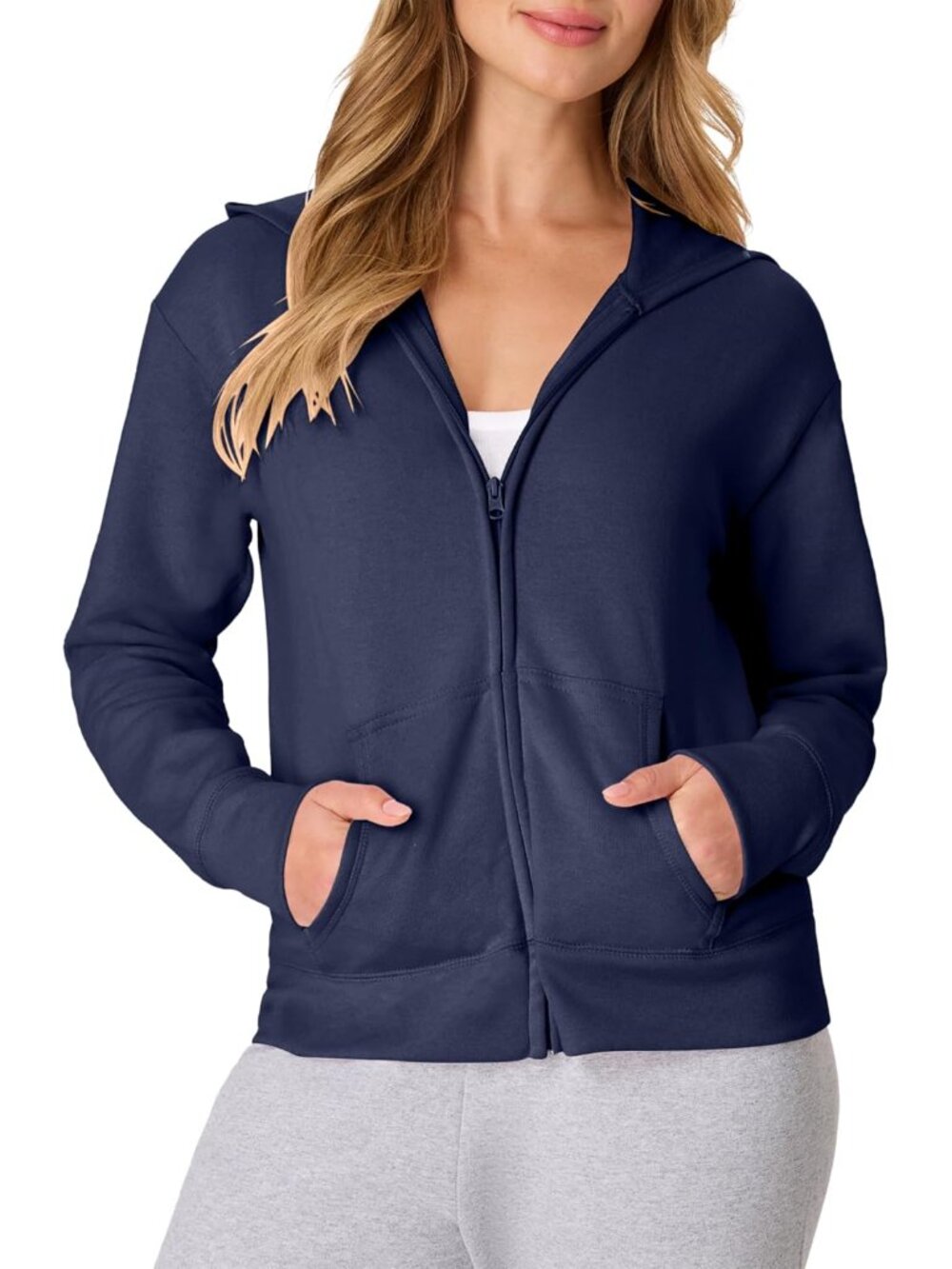Women's EcoSmart Fleece Sweatshirt for Women, Soft Midweight - Full-Zip Hoodie,